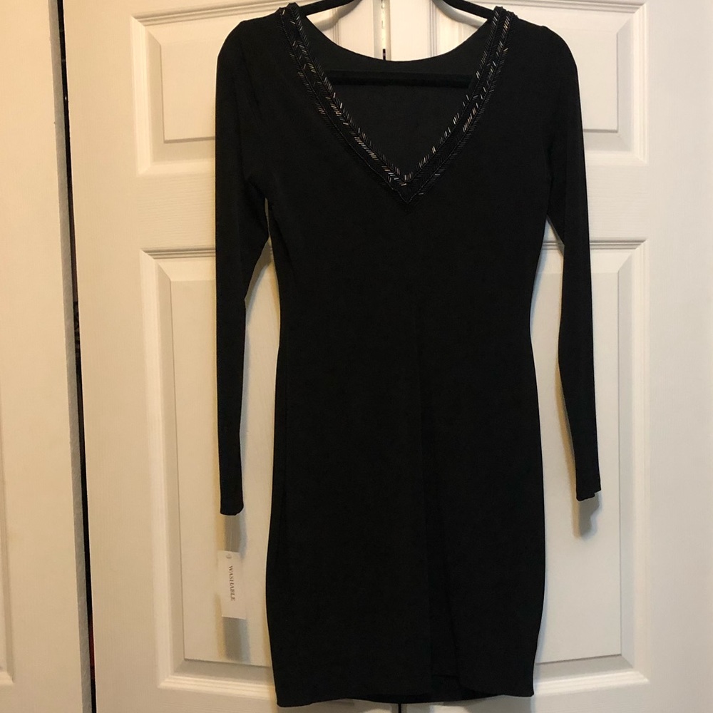 Black formal dress, size 2, NWT! - Picture 2 of 5